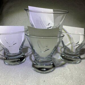 Grey Goose Vodka Stemless Embossed Cocktail Glasses (4)
